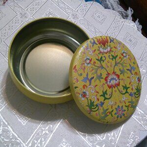 1pc.  Large Trinket Jar Round Drum With Lid